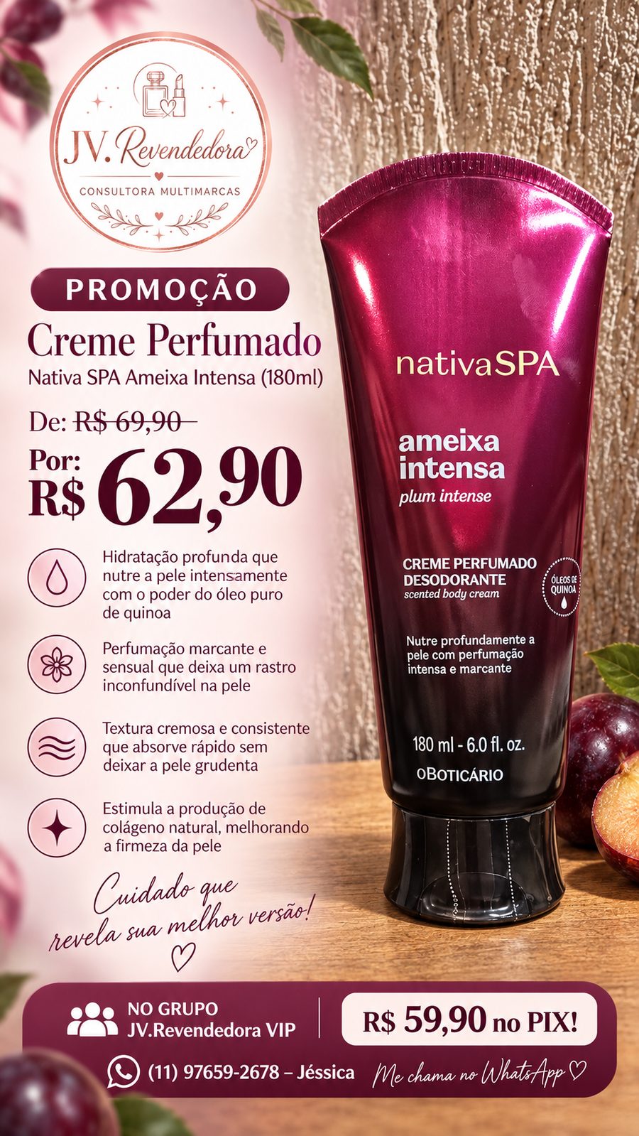 Nativa SPA Ameixa Intensa (180 ml)