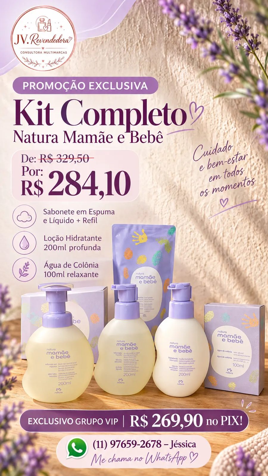 Kit Completo Natura Mamãe e Bebê