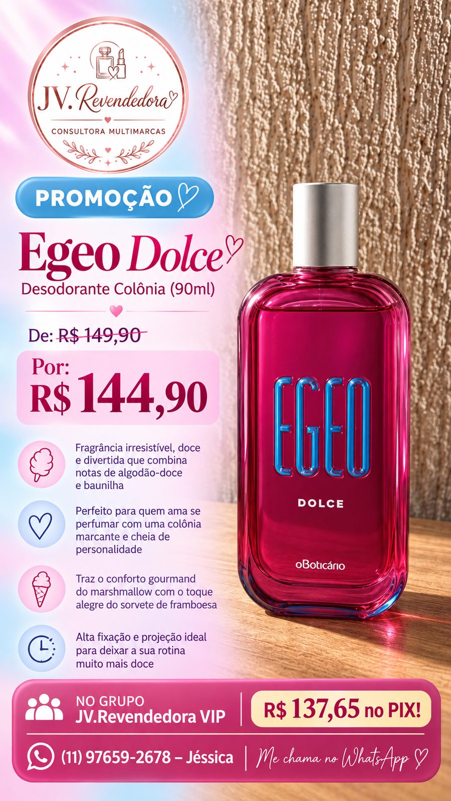 Egeo Dolce — Desodorante Colônia (90 ml)