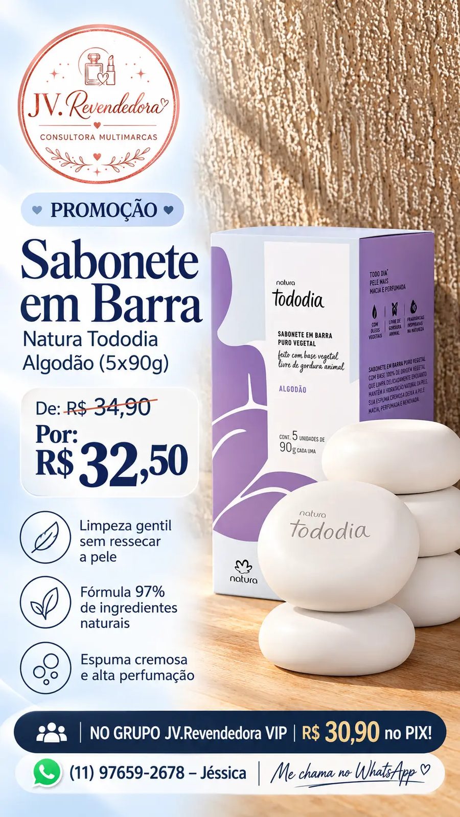 Tododia Algodão (5x90g)