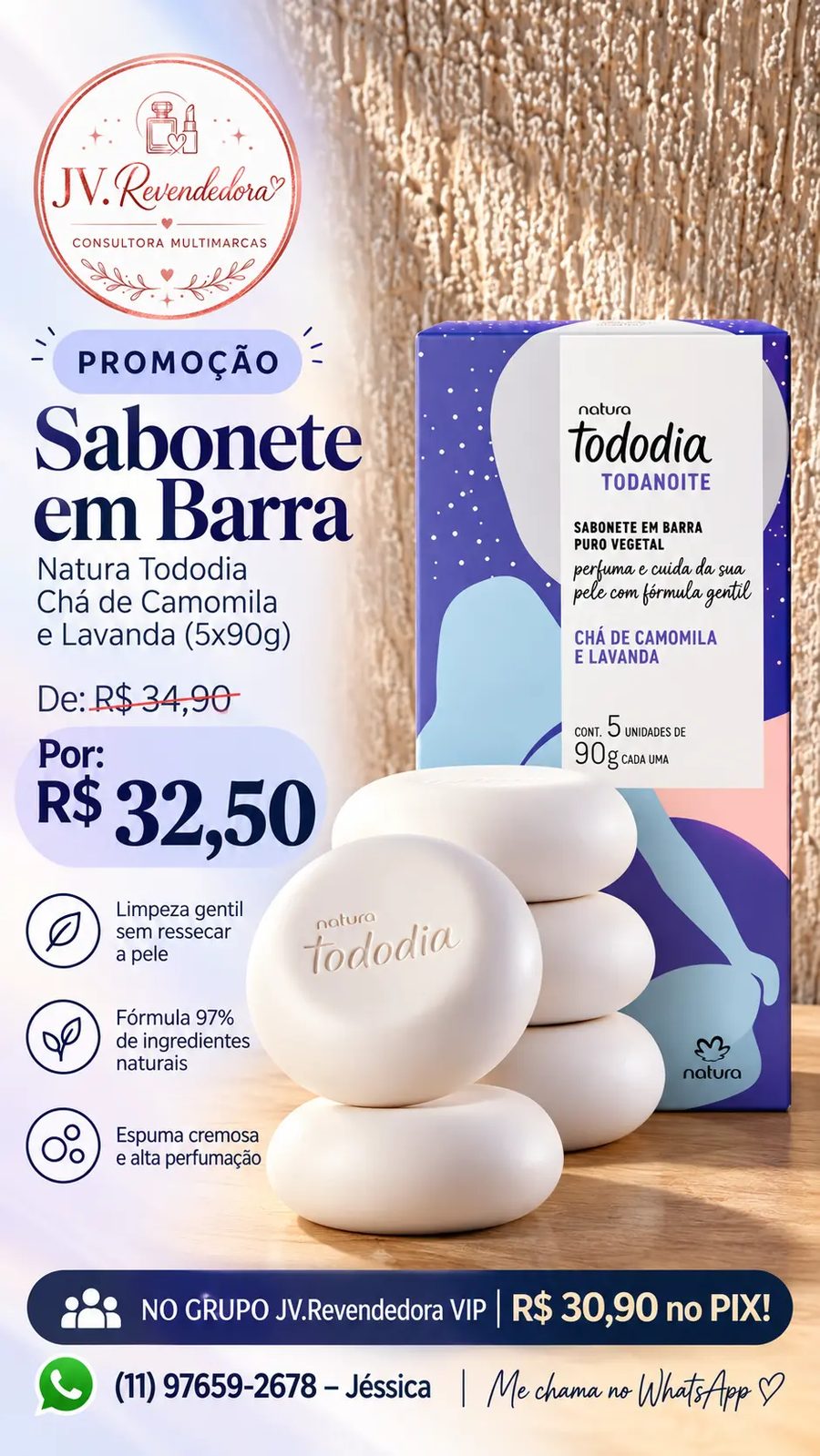 Tododia Chá de Camomila e Lavanda (5x90g)