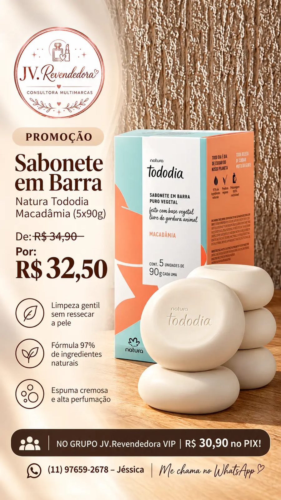Tododia Macadâmia (5x90g)