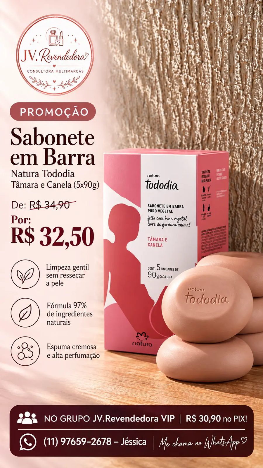 Tododia Tâmara e Canela (5x90g)