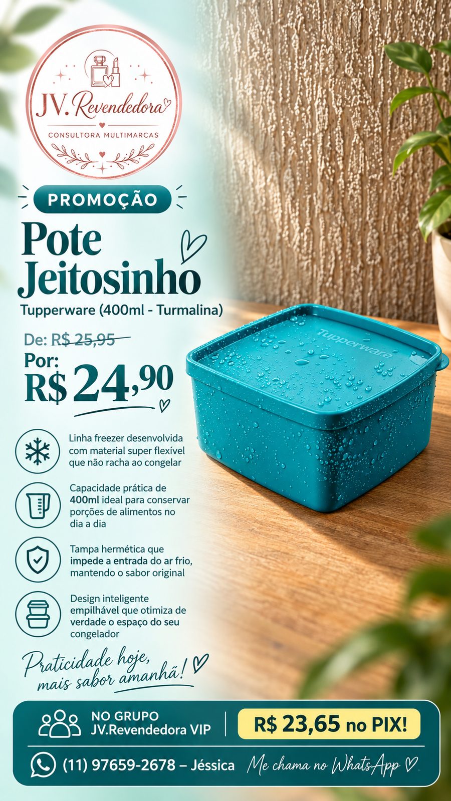 Pote Jeitinhos 400ml (Turmalina)